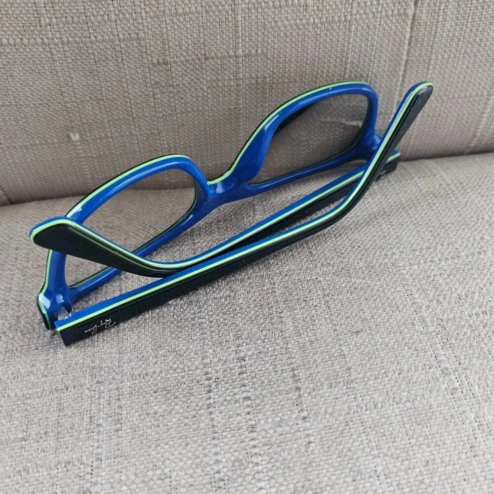 Ray-Ban Youth Kids Glasses Frame Eyewear Black/Blue Tone Eyeglasses RB1536
